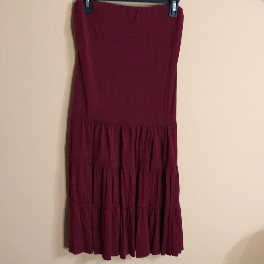 Burgundy medium dress